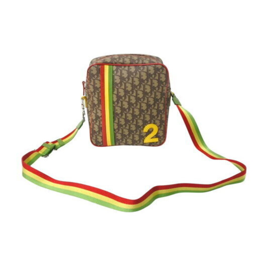 Christian Dior Trotter Shoulder Bag Rasta colors